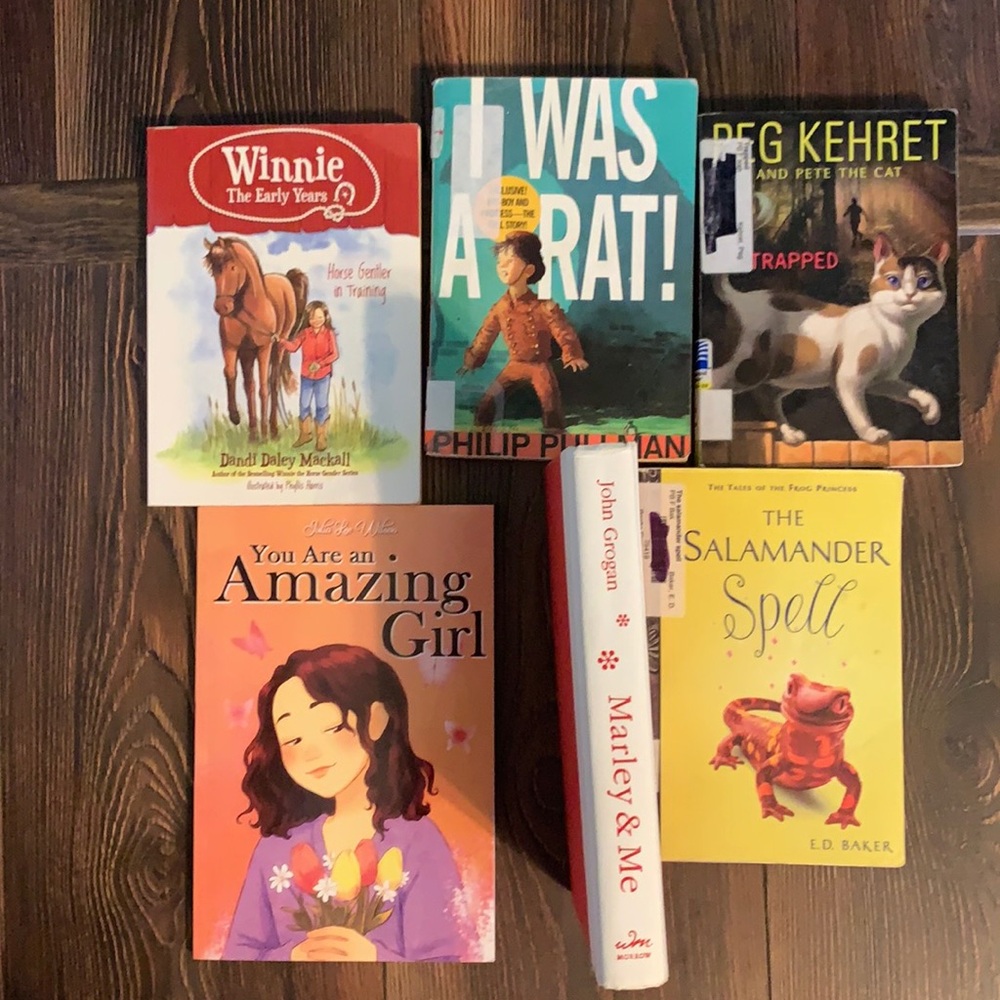 6 kid chapter book bundle marley & me i was a rat